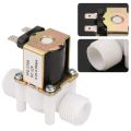Dc12V N/C Normally Closed Water Solenoid Valve G1/2-Inch Plastic  Solenoid Valve for Water Dispenser. 