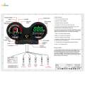 Motorbike Digital 12V Fuel Gauge for Spare Parts Replacement Anti Glare. 