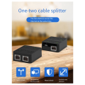 RJ45 Ethernet Cable Splitter, One to Two Devices, Can Access the Internet At the Same Time, with Charging Cable Extender. 