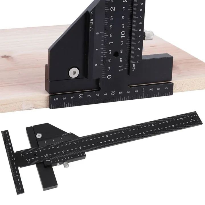 0-280mm T Shaped Ruler High-precision Miter Square Scribe Ruler ...