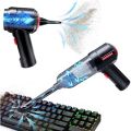 Air Duster Mini Vacuum Compressed Air Blower 3in1 Keyboard Cleaner 35000 RPM Electric Canned air can for Computer Desk Electronics. 