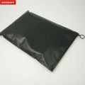 100PCS Custom LOGO Printed Thick Frosted Black PVC Zip lock Bag Plastic Zipper Bags for T-shirt Clothing Packaging. 