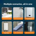 Water Pressure Booster Pump for Home 24V Automatic Shower Water Pressure Booster Silent Water Recirculating Pump with Power Adapter 150W Max Lift 92ft for Sprinklers Shower Kitchen Garden. 