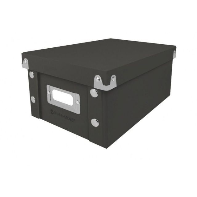 【Hottest Trends】Black Index Card Holder Collapsible Organizer Box Photo Cards Storage Boxes Business Card Organizer Desk Organizing Box