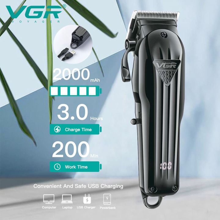 VGR%20Professional%20Rechargeable%20Hair%20Clipper%20V-282%20-%20Image%203