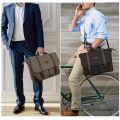 Messenger Bag 15.6 Inch Waterproof Vintage Genuine Leather Briefcase shoulder bag Waxed Canvas Leather Computer Satchel Bag. 