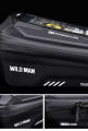 Anyike [Good Product] WILD MAN Bicycle bag EVA Front beam bag of monocoque mountain bike Cycling bag rain-proof Touch-screen headstock bag for mobile phone. 