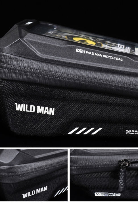 Anyike%20%5BGood%20Product%5D%20WILD%20MAN%20Bicycle%20bag%20EVA%20Front%20beam%20bag%20of%20monocoque%20mountain%20bike%20Cycling%20bag%20rain-proof%20Touch-screen%20headstock%20bag%20for%20mobile%20phone%20-%20Image%204