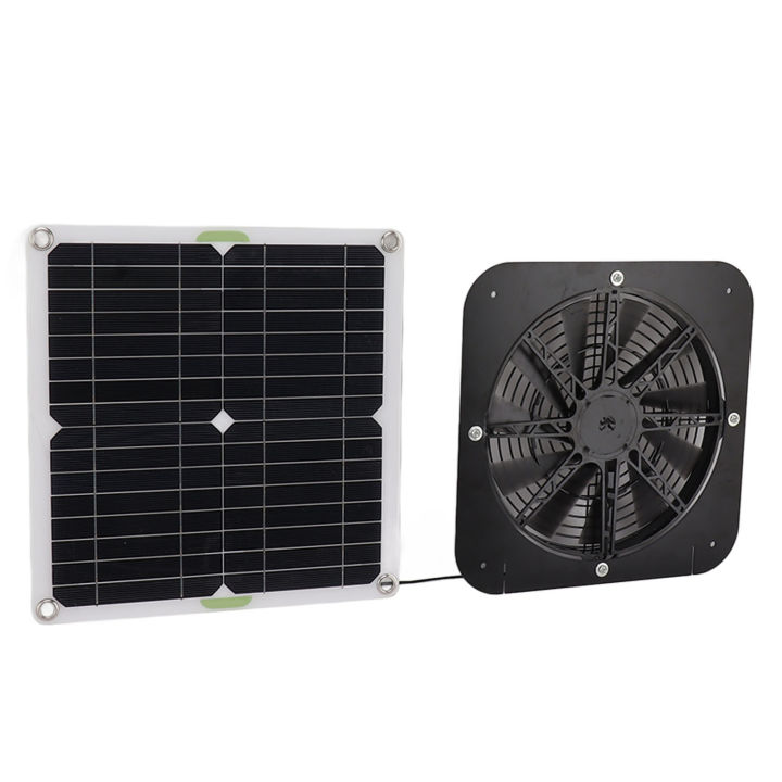 Greenhouse Solar Powered Fan 100W Round Effective Cooling Solar Panel Fan Kit