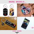 Bike photo key tag Birthday gift  Anniversary keychain gift for boyfriend / husband. 