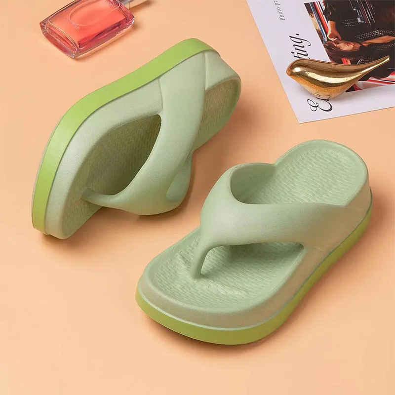 ETOP】women's flip-flops summer outdoor and indoor thick-soled