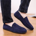 【ThinkWay】Spring Canvas Shoes Men's Casual Slip-on Corduroy Loafers Lightweight Laceless Loafers Old Beijing Cloth Shoes. 