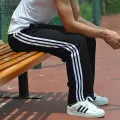 Spring and Summer Fat Men's Sports Pants plus-Sized plus Size Couple Hip Hop Parkour Casual Pants Tapered Ankle-Tied Thin Sweatpants. 