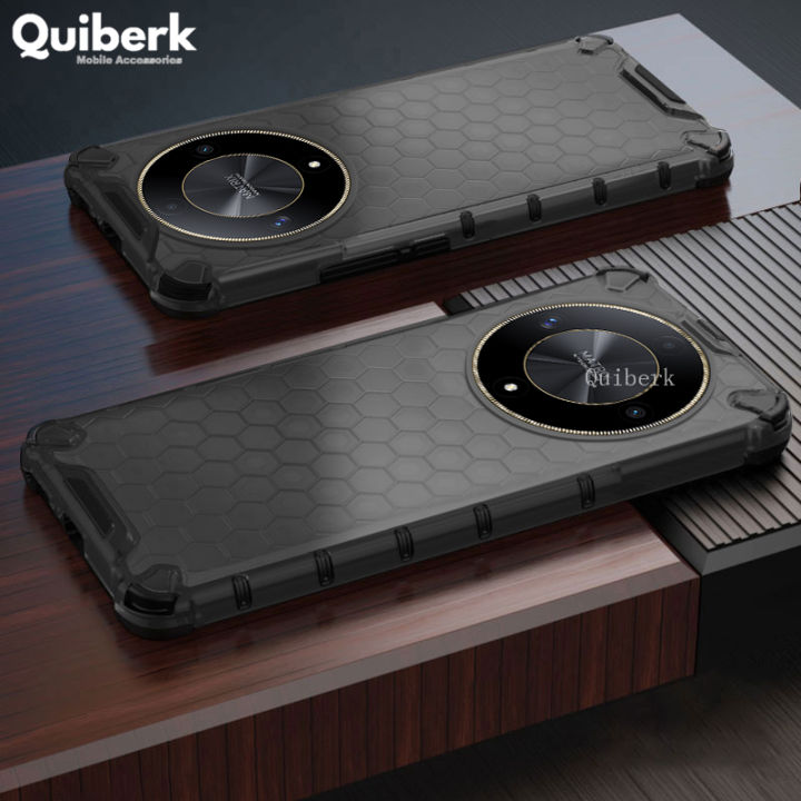 【Eco-friendly】 Quiberk for X9b 5G Honeycomb Patterned Case Hard Shockproof Rugged Back Cover