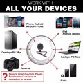 Portable Mini Microphone Headset Lapel Clip on 3.5mm lavalier microphone sfor Speech Teaching Studio Lound Speaker. 