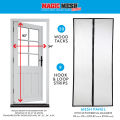 Magnetic Magic Mesh Screen Door. 