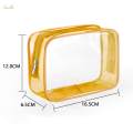 Travel PVC Storage Bag with Zipper Bathroom Accessories Clear Makeup Bag. 