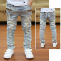 IENENS Kids Boys Jeans Baby Clothes Classic Pants Children Denim Clothing Infant Boy Casual Bowboy Bottoms Trousers 4-11 Years. 