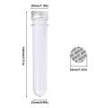 30 PCS 40ML Plastic Test Tubes with Screw Caps Reusable Transparent Container Tubes Transparent Test Tube. 