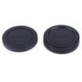 Body+Rear Lens Cap Cover Protective Case For Olympus M4/3 Camera Accessory Black GHAN. 