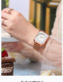 【ZIME】 New Style Ladies Fashion Casual Watches Luxury Brand Korean Version Rose gold Stainless Steel Bracelet Watch For Women  Waterproof Square Elegant Women Gift Wristwatch jam tangan perempuan. 