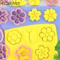 Flower Cookie Cutter 3d Flower Shape Cookie Cutters Set Diy Fondant Cake Mould Baking Pastry Bakeware Kitchen Supplies Fondant Cookie Cutter. 