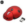 Portable Wireless Mini Ergonomic Computer Mouse Creative Ladybug Shape Cute Usb Animal Mause Gift PC Mice For Laptop. 