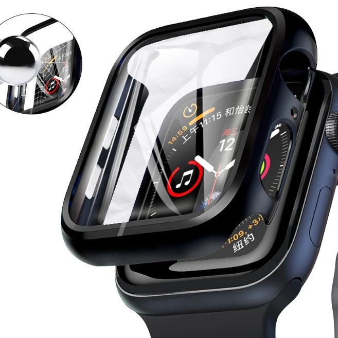 Matte Cover for Apple Watch Protective Bumper Hard PC Frame Protector Case for iwatch 45mm