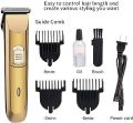 Geemy Gm- 6028 Rechargeable Hair And Beard Trimmer - Gold. 