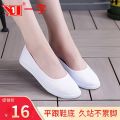 Ancient Style Nurse Shoes Beauty Salon White Flat Bottom Working Waiter Women's Comfortable Cloth Shoes Wedge Old Beijing White Shoes Small *. 