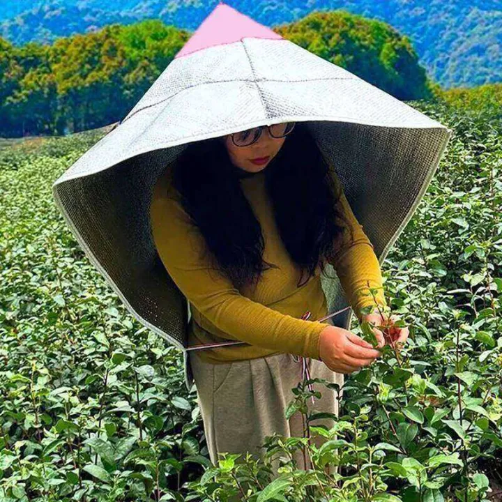 1PCS%20Heat%20Insulation%20Work%20Spire%20Hat%20Shade%20Outdoors%20Sun%20Layered%20Hats%20Rain%20Protection%20Tea%20Pickin%20-%20Image%202