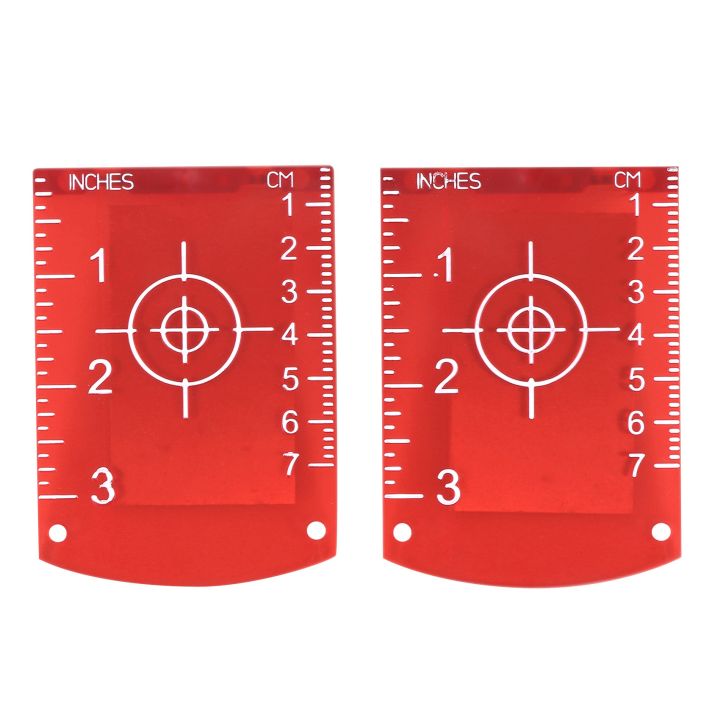 Lasers-Targets, 2 Pack Magnetic Floor Lasers-Targets Card Plate for Red Beam Lasers-Level