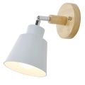 Wooden Wall Lights Bedside Wall Lamp Bedroom Wall Light Sconce for Kitchen Modern Wall Lamp Nordic Sconces(White). 