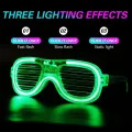 Fashion Luminous LED Glasses- Blinds Heart Neon Flash Sunglasses Party Props Decoration -Random Color. 
