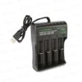 18650 Lithium Battery Charger 4 Slot 3.7V Smart USB Charging Stand 14500 Bright Flashlight Charger. 