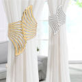 1PCS Angel's Wing Curtain Strap Modern Simple Curtain Clip Metal Decorative Curtain Buckle. 