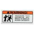 Bikes Warning Sticker 1pcs. 