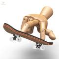 Finger Skateboard with Screwsdriver Props Set -Slip Pad Maple Wood DIY Reduce Pressure. 