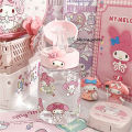 【ZOSR】 Sanrio Cartoon Summer Sports Water Bottle Straw cup Kawaii Cinnamoroll Kuromi Anime Bomb Lid Straight Tube Cup straw Water Bottle. 