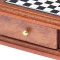 【Dream Sailing Store 】1:12 Miniature Chess Board Box Set Furniture Toys. 