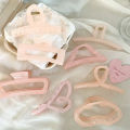 Jelly Pink Large Hair Claw For Women Elegant Acrylic Hairpins Hair Clip Headwear Girls Hair Accessories Gifts Lingxue. 