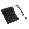 Flexible Keyboard Mini Foldable Wired Usb Computer Keyboards Portable Waterproof Silicone Soft Slim Folding Gaming Keypad For Laptop. 