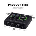 BOMGE mini 2 Channel USB Audio Interface for Recording, Streaming and Podcasting, with XLR/48V Phantom Power ,Studio Quality Audio Interface for Guitarist, Vocalist, Podcaster or Producer. 