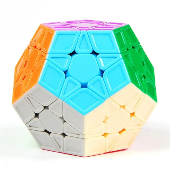 【DATA FROG Global MALL】Megaminx Magic Cube 3x3 Stickerless Speed Brain Teaser Twist Puzzle