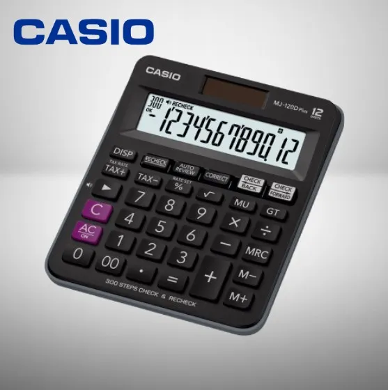 CASIO MJ-120D PLUS Business Desktop Calculator with Check & Correct Office Calculator
