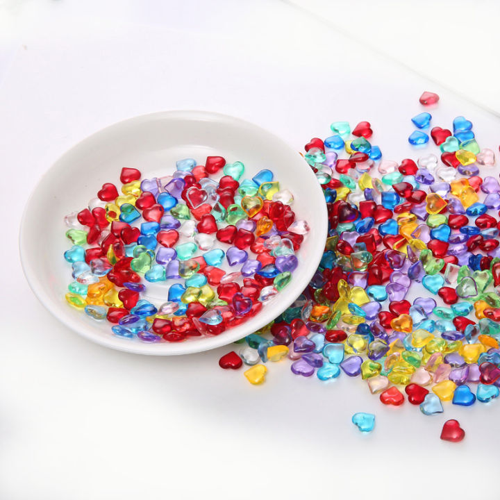 %E3%80%90LuxeGlow%E3%80%91100PCS/SET%20Colorful%20Heart%20Shape%20Acrylic%20Crystal%20Diamond%20Irregular%20Stone%2010mm%20Chessman%20Game%20Pieces%20For%20Board%20Game%20Accessories%20-%20Image%203