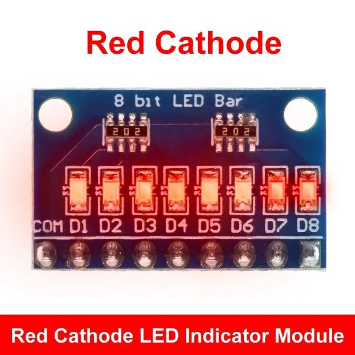 3.3V%205V%208%20Bit%20Blue%20/%20%20Red%20Common%20Anode%20/%20Cathode%20LED%20Indicator%20Module%20Diy%20Kit%20For%20Arduino%20NANO%20UNO%20Raspberry%20pi%204%20Nodemcu%20V3%20-%20Image%202