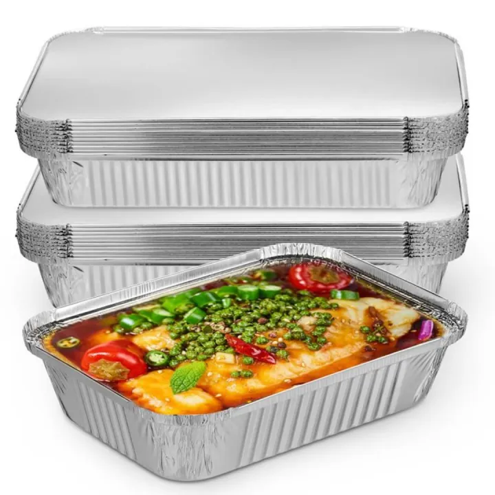10/25pcs%203500ml%20Rectangular%20Tinfoil%20BBQ%20Special%20Thickened%20Bowl%20Tray%20And%20For%20Baking%20Disposable%20Aluminum%20Foil%20Packaging%20Box.%20-%20Image%206