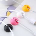 Data cable sorting device Desktop mobile phone data cable storage fixing seat clip Winding car Self-adhesive buckle mouse cable clamp Network sorting cable fixing device. 