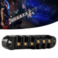 Guitar Roller Saddle Bridge Aluminium Alloy Black Tune Tailpiece Bridge Repl HOT. 